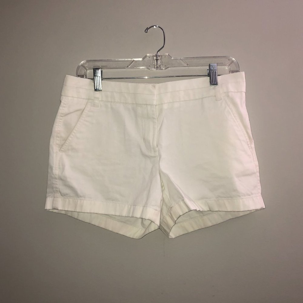 White Chino Shorts JCrew